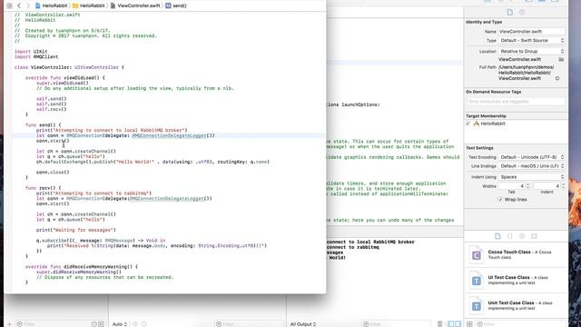 RabbitMq Hello World Swift смотреть онлайн