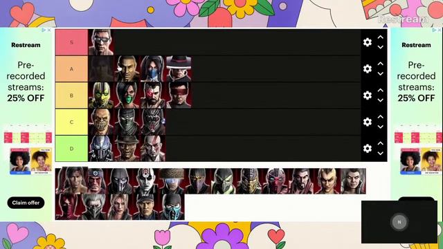 Mortal Kombat Tier List смотреть онлайн