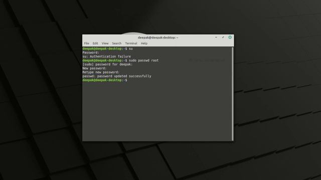 HOW TO SET ROOT PASSWORD IN LINUX MINT 20 ULYANA 2020 | mint root password setting | mint ulyana смотреть онлайн