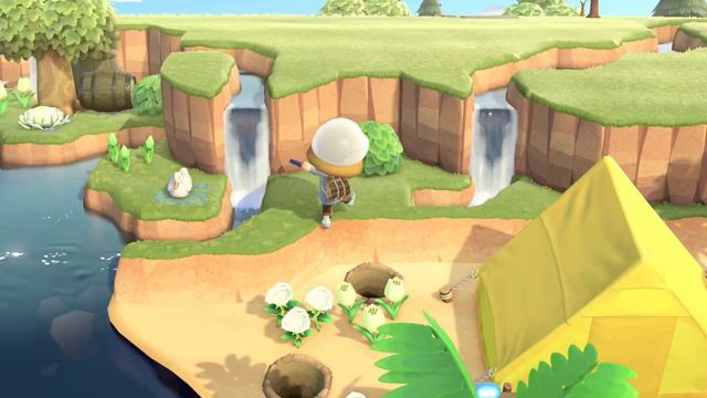 Cascading Waterfalls // Speed Build - Animal Crossing New Horizons смотреть онлайн
