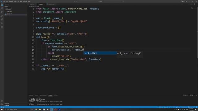 Create a URL Shortener In Flask! | Flask Tutorial смотреть онлайн