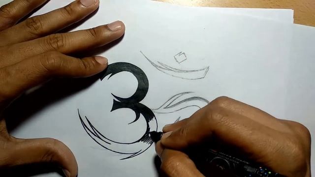 Draw om tattoo in new style, how to draw om tattoo in different ways, смотреть онлайн