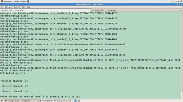 Oracle 12 2 DBA Classes 26 20190914 RMAN Incremental backup смотреть онлайн