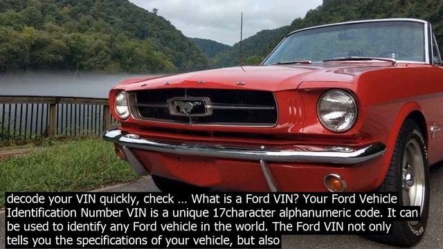 Ford mustang vin check usa . . . hom.e vin decode classic ford mustang vin decoder. смотреть онлайн