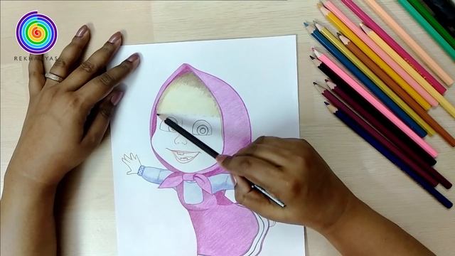 Drawing Masha | Drawing Cartoon Characters | Draw Along Tutorial