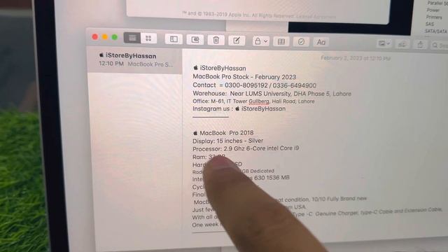 Pro 2018, i9, 32GB, 512GB, 105Cycles Only, 10/10 Brand new All accessories #applemacbook смотреть онлайн