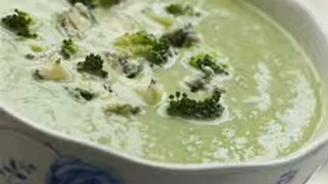 Крем-суп из брокколи и голубого сыра, рецепт в описах! смотреть онлайн
