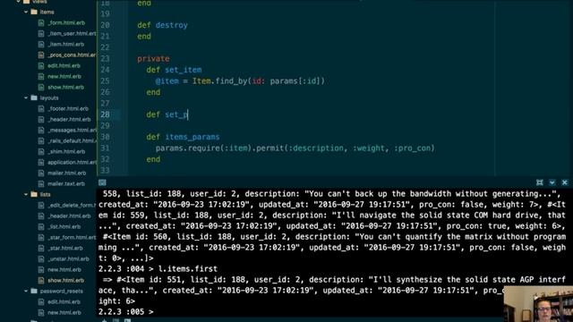 Pro-con list manager. Ruby on Rails. смотреть онлайн
