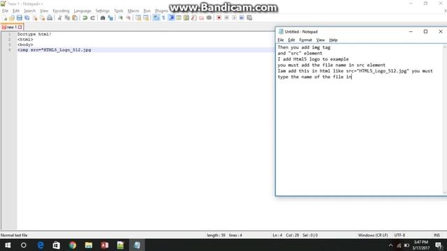 How to add image in HTML ( with Notepad++) смотреть онлайн