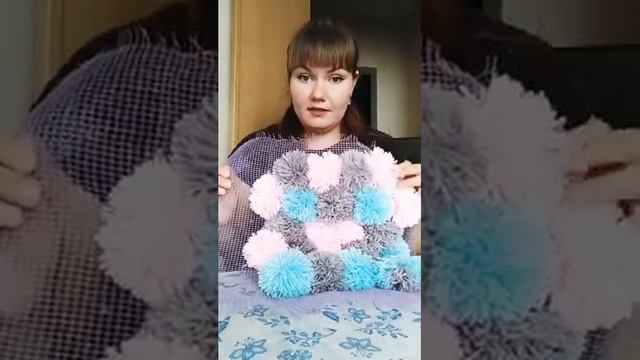 Коврик из помпонов для души❤️ смотреть онлайн