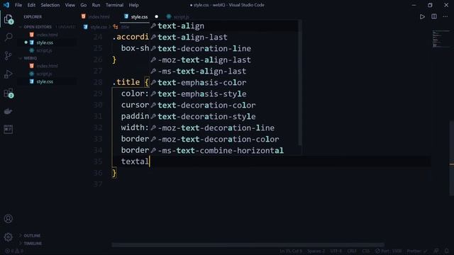 Accordion JavaScript | webIQ смотреть онлайн