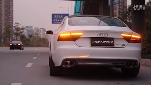 Audi A7 (C7) SCREMS w/ ARMYTRIX Cat-Back Valvetronic Exhaust by AMS China смотреть онлайн