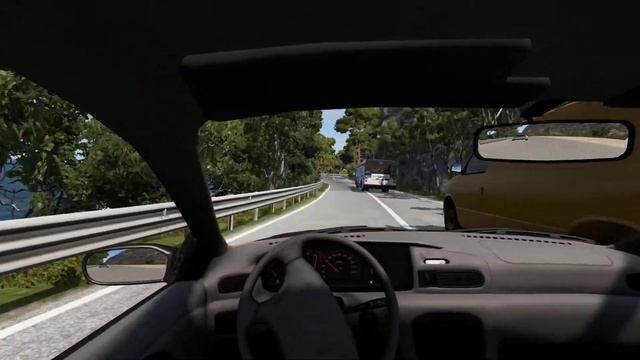 BeamNG.drive Opel Omega V6 Pov Logitech G29