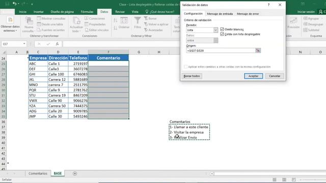 Excel Lista desplegable y Relleno de color automático смотреть онлайн