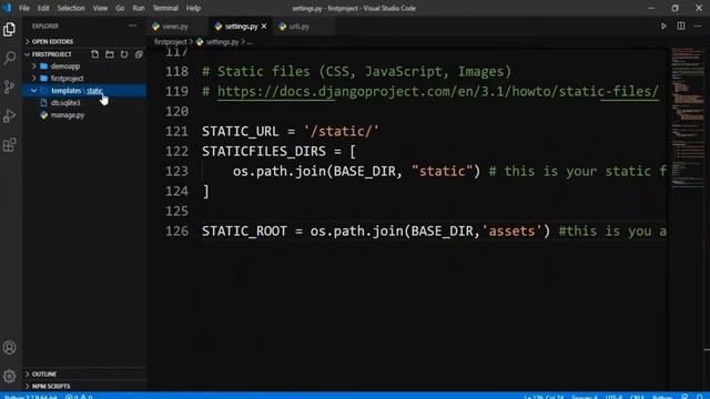 settings.py configuration in django смотреть онлайн