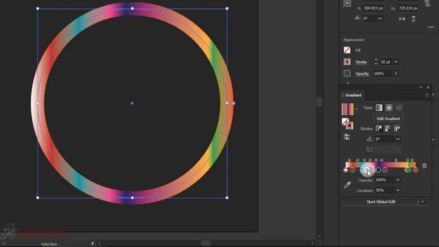 How to get a gradient follow a path | Illustrator tutorial смотреть онлайн