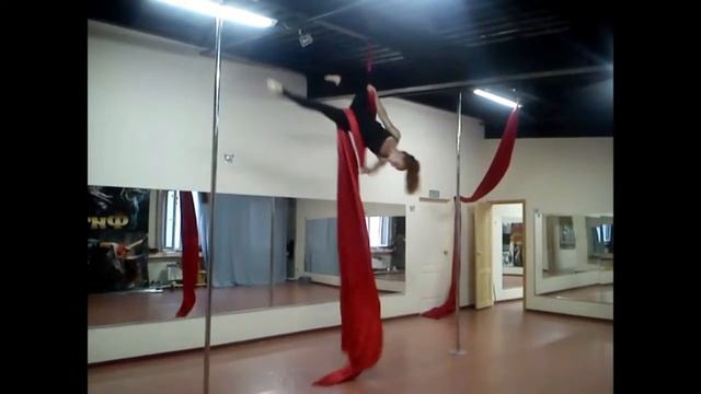 aerial silks срыв Романовская Юлия Pole Dance Smolensk смотреть онлайн