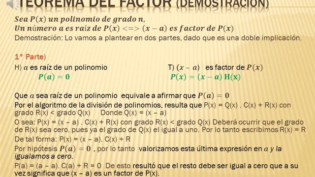 Polinomios 4 Parte 2 Teorema del Factor Mónica Lisi смотреть онлайн