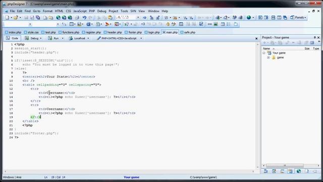 Simple PHP Strategy Game - Part 9: Main Stats Page смотреть онлайн
