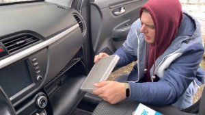 Замена салонного фильтра Киа Рио 4/ #КИА РИО 4 #Kia rio #kia