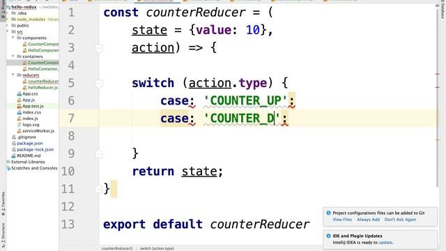 060 a simple react redux counter example part 2 смотреть онлайн