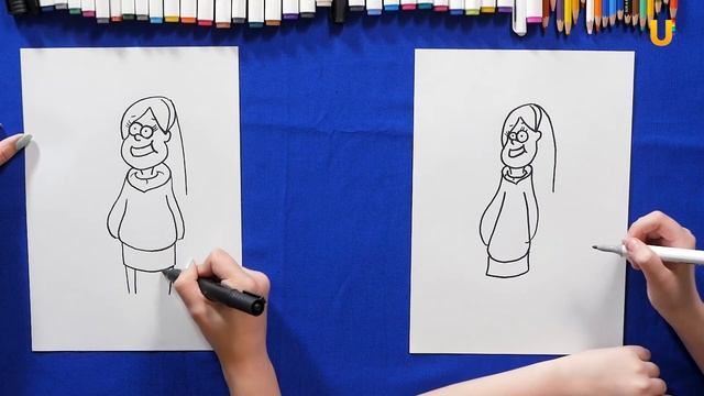 Рисуем вместе МЕЙБЛ из мультфильма "Гравити Фолз" смотреть онлайн
