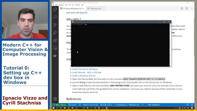 [Tutorial ] Setting up OpenCV 4/C++ dev box in Windows 10 (WSL) смотреть онлайн