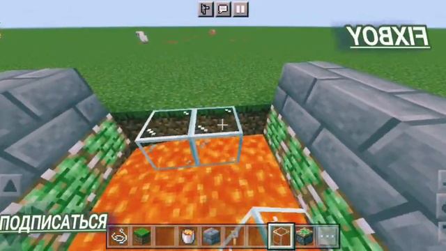 Как сделать выдвижной мост через лаву в Minecraft FixBoy смотреть онлайн