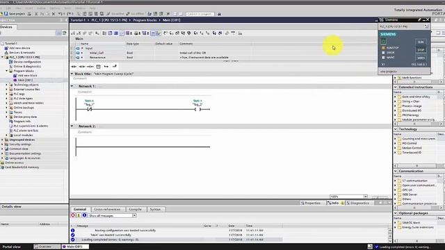 TIA PORTAL V15 || Part-1 : Create and simulate a Project смотреть онлайн