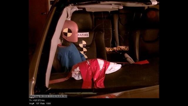 Lexus RX 350 | 2010 | Side Air Bag Crash Test (Out of Position) | NHTSA | CrashNet1 смотреть онлайн