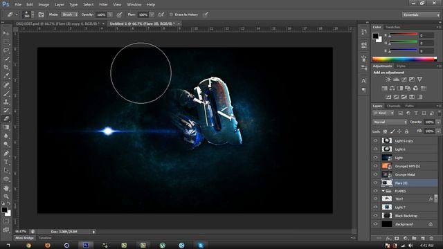 Cinema 4D/Photoshop Tutorial - Cool Wallpaper Part 2 смотреть онлайн