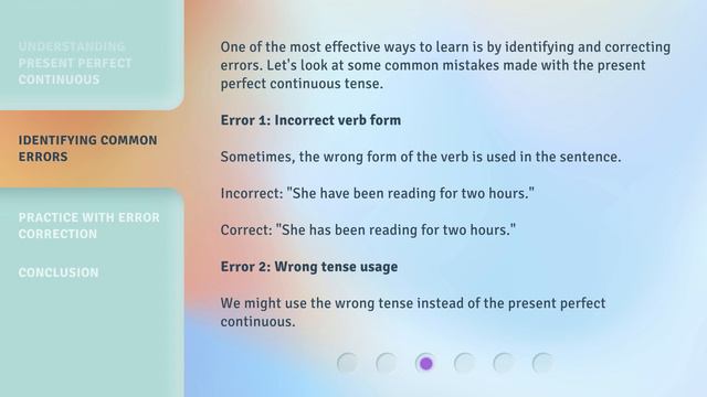 Mastering the Present Perfect Continuous Tense: Error Correction Uncovered смотреть онлайн
