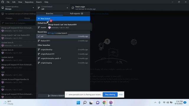 Git cherry pick in GitHub desktop смотреть онлайн