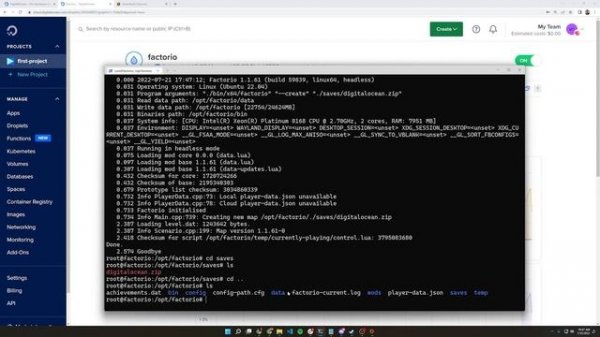 Host a Factorio Server on DigitalOcean