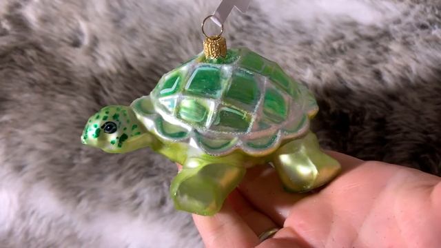Ёлочная игрушка ЧЕРЕПАШКА В КЛЕТОЧКУ, стекло, 11х6 см 005432 смотреть онлайн