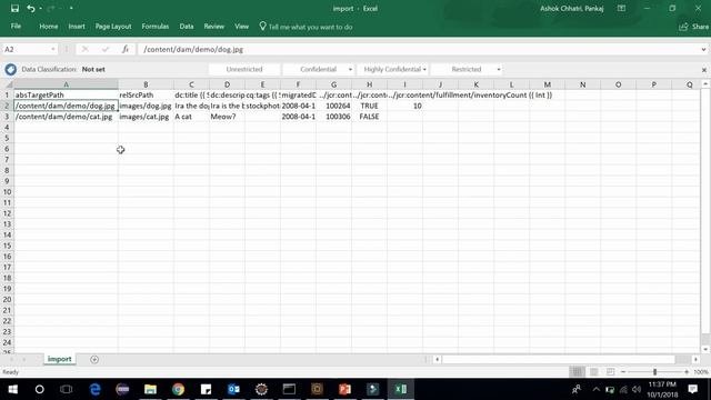 CSV Asset Importer in AEM. смотреть онлайн