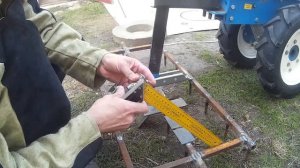 Очень удобная борона для мотоблока. Изготовление.