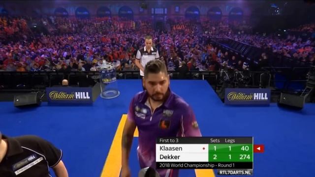 WTF! JAN DEKKER BEATS JELLE KLAASEN WITH DARTS! | PDC World Championship 2018 смотреть онлайн