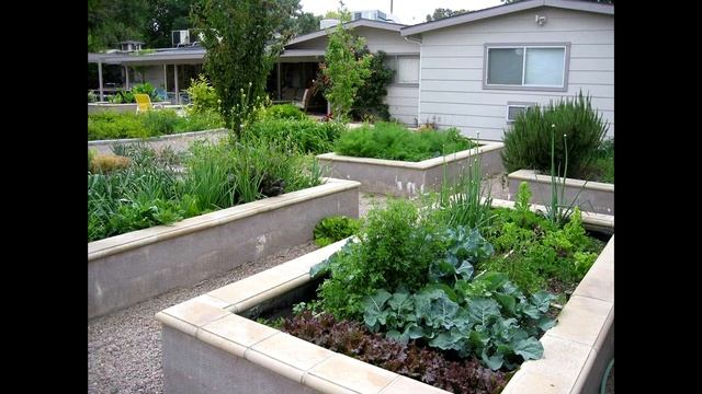 Оформление грядок.( Высокие грядки)