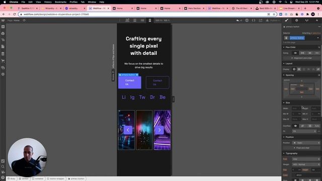 Creating a hero section with a slider in Webflow using the Wizardry method - Live Stream 9/29/2021 смотреть онлайн
