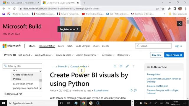 Power BI: PL-300 Certification: V 17 : How to import data and create visuals using python script смотреть онлайн
