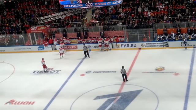 Еврохоккейтур. Россия - Финляндия 8:1. Вид с трибуны. Третий период. смотреть онлайн