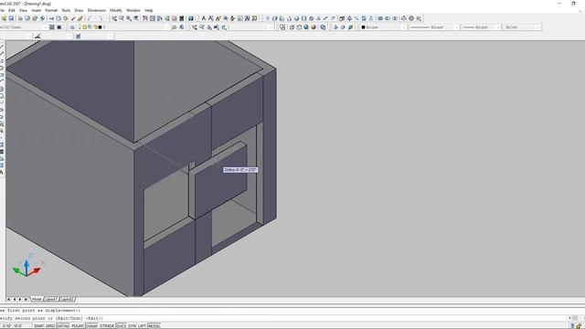 AutoCAD 2007 3d basic house design смотреть онлайн