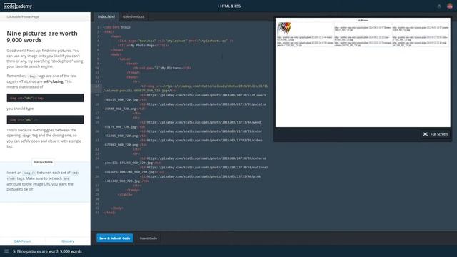 HTML & CSS Codecademy lesson #13: CSS Picture Table Project смотреть онлайн
