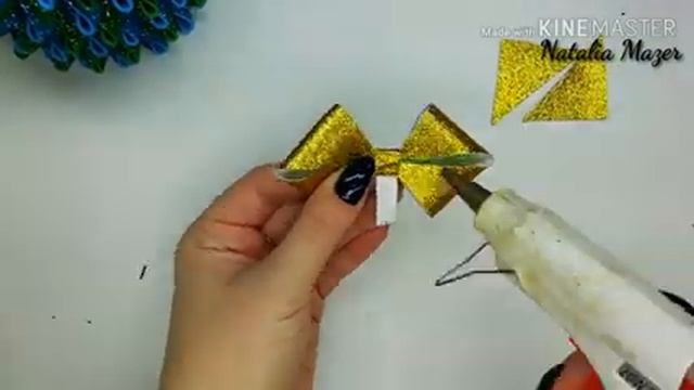 БАНТИКИ без шаблона для украшения новогодней ёлки/CHRISTMAS ORNAMENTS/DIY Natalia Mazer смотреть онлайн