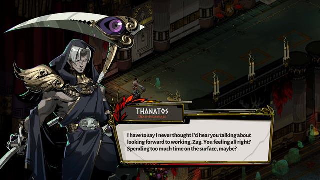 Thanatos is looking forward to work with Zagreus - HADES смотреть онлайн