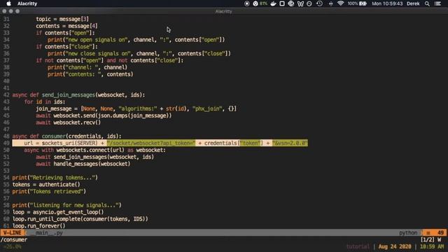 How to listen to AlphaHub signals in real time with Python and WebSockets смотреть онлайн