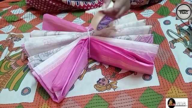 Flower making with saree॥ Bengali wedding tattoo designs॥ смотреть онлайн