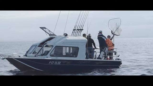Тест драйв катеров Weldcraft Legacy Лососевая рыбалка на Онежском озере Короткий ролик смотреть онлайн