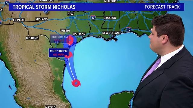 Tracking Nicholas: Headed north in Gulf of Mexico смотреть онлайн